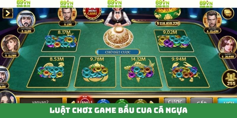 Luật chơi cơ bản của game bầu cua cá ngựa cực đơn giản 